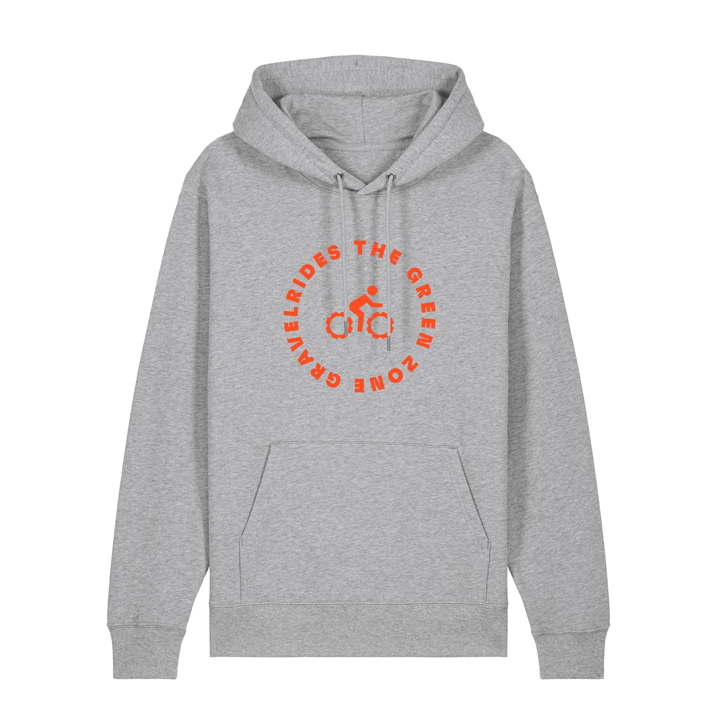 The Green Zone Hoody - Lichtgrijs met Oranje