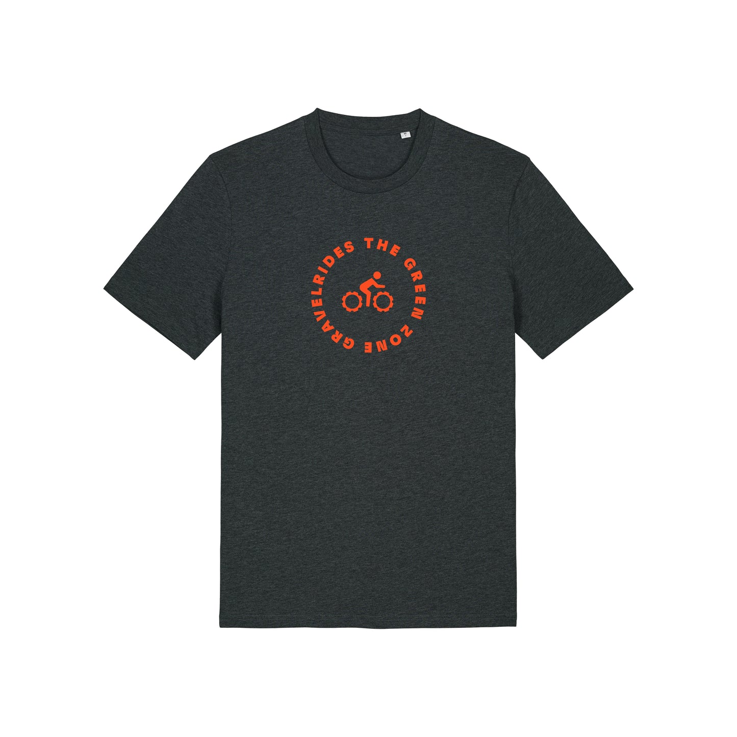 The Green Zone T-shirt - Donkergrijs met Oranje