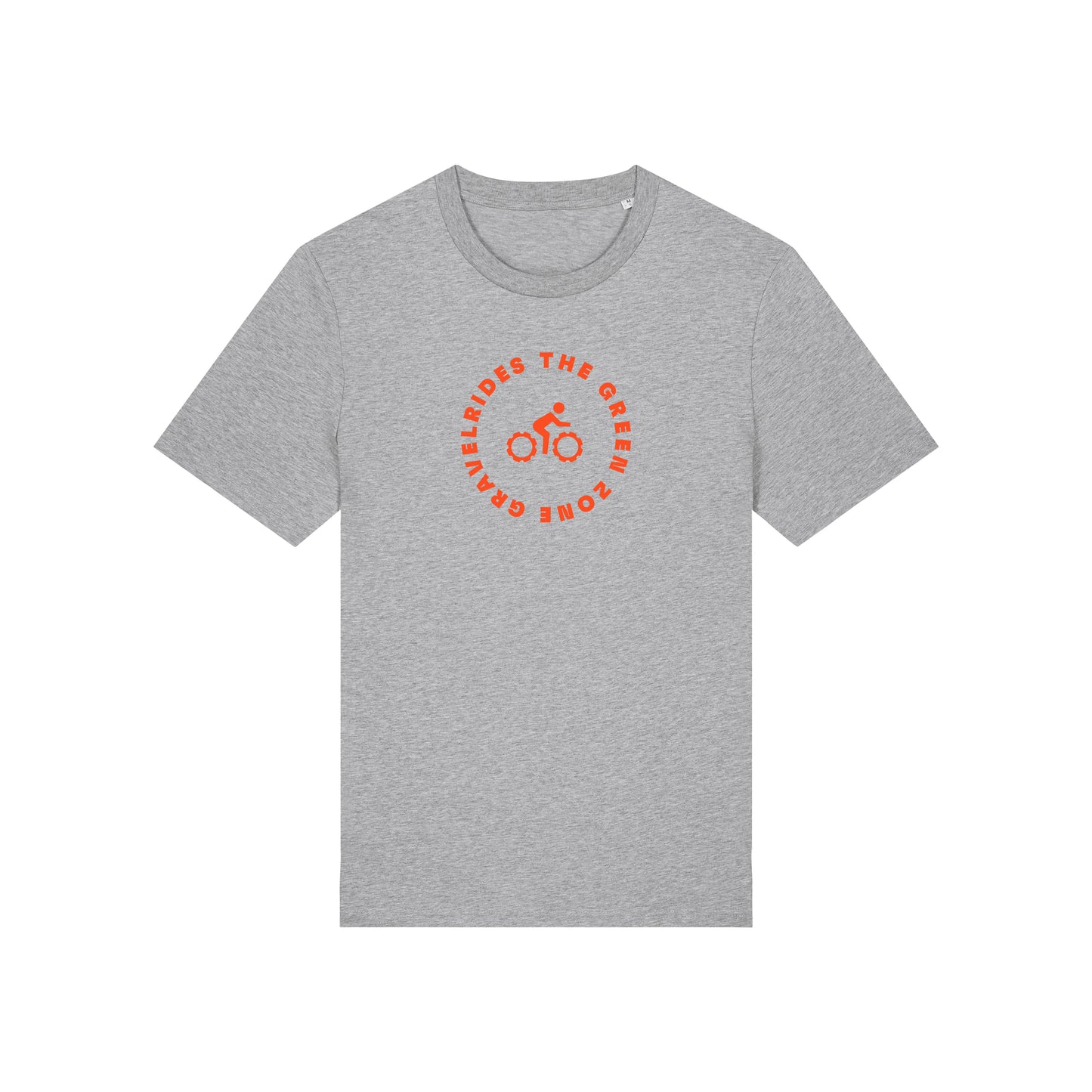 The Green Zone T-shirt - Lichtgrijs met Oranje