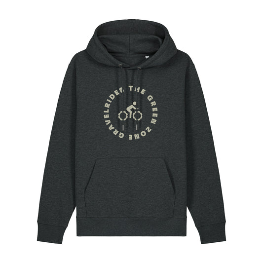 The Green Zone Hoody - Donkergrijs met Groen