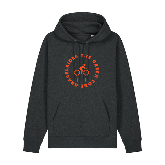 The Green Zone Hoody - Donkergrijs met Oranje