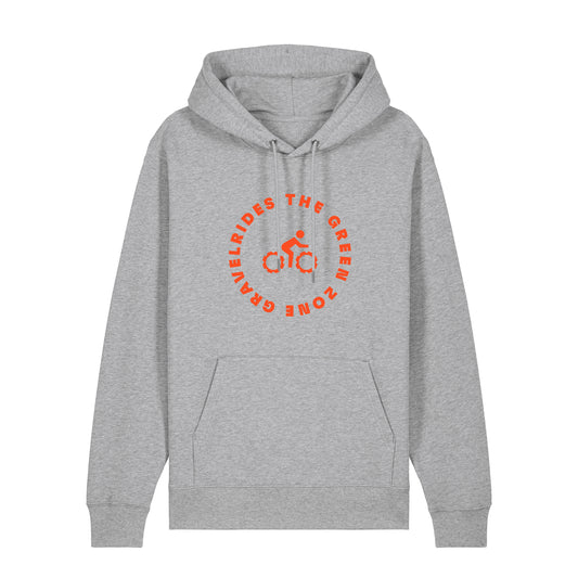 The Green Zone Hoody - Lichtgrijs met Oranje