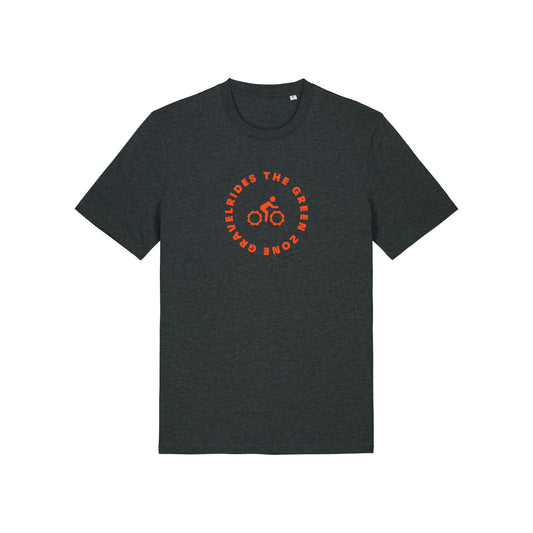 The Green Zone T-shirt - Donkergrijs met Oranje