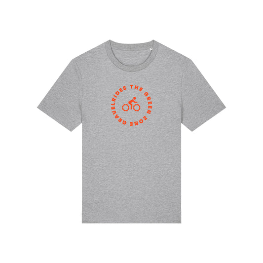 The Green Zone T-shirt - Lichtgrijs met Oranje